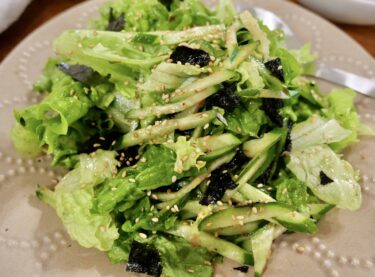 焼肉屋さんのチョレギサラダ