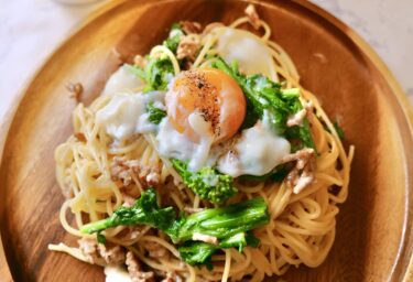 菜の花のカルボナーラ