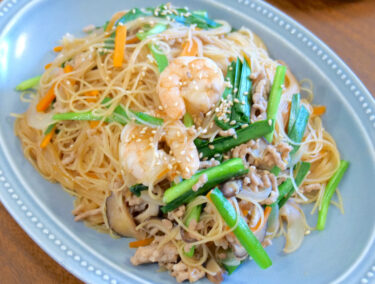 もやしとニラの豚肉炒め