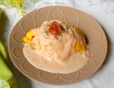 明太子クリームオムライス